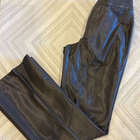 Banana Republic Women’s Dark Grey Shimmer Wide Leg Pants - Picture 1 of 5